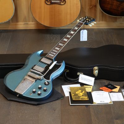 Unplayed! 2022 Gibson Custom Shop SG '64 Murphy Lab Electric Guitar Light Aged Pelham Blue + COA OHSC