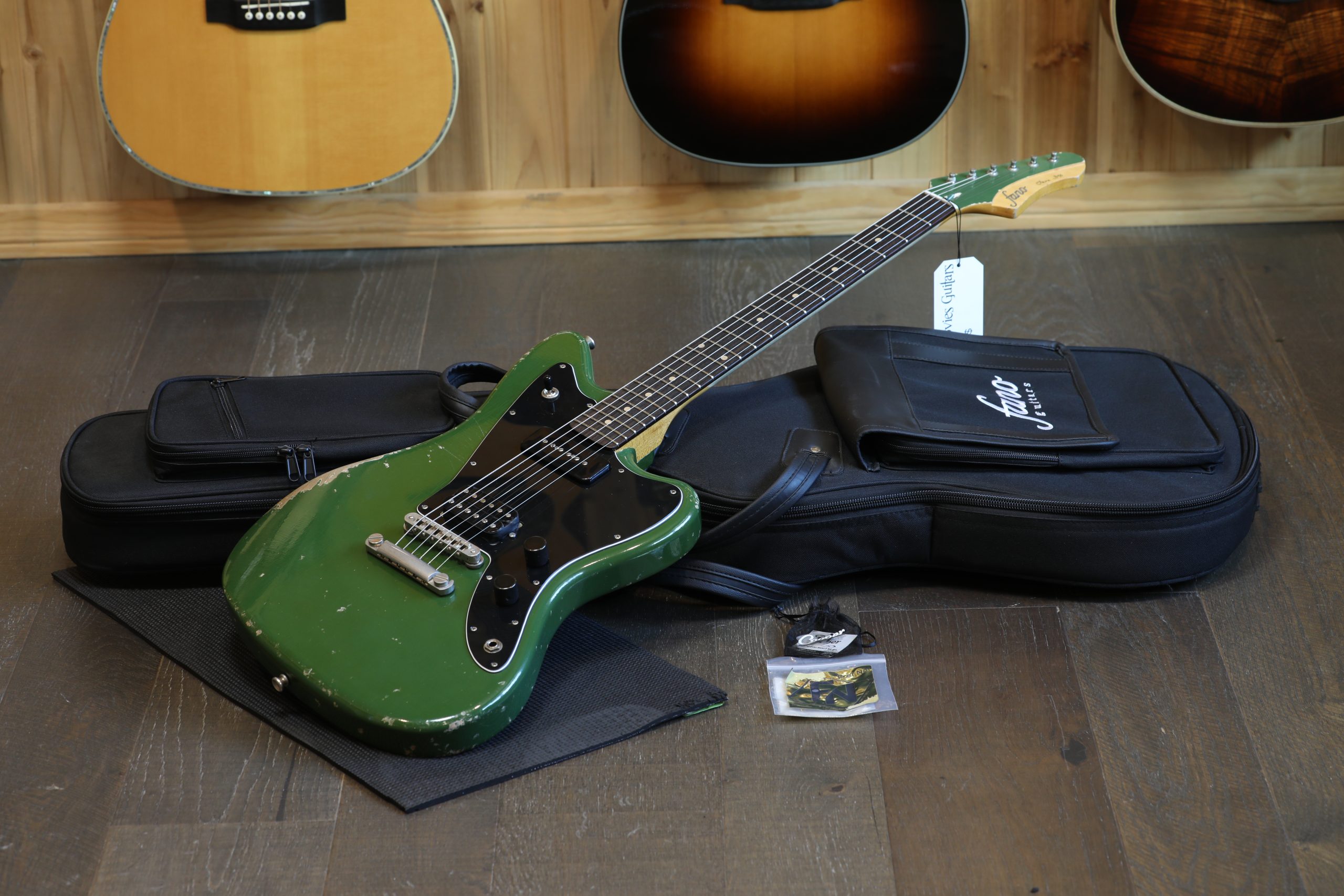 2024 Fano Oltre JM6 HB & P90 Electric Guitar Olive Green Relic + OGB