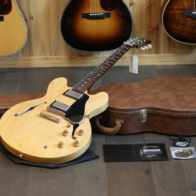 2010 Gibson Custom Shop ES-335 '58 Historic Reissue Semi-Hollow Electric Guitar Natural + COA OHSC