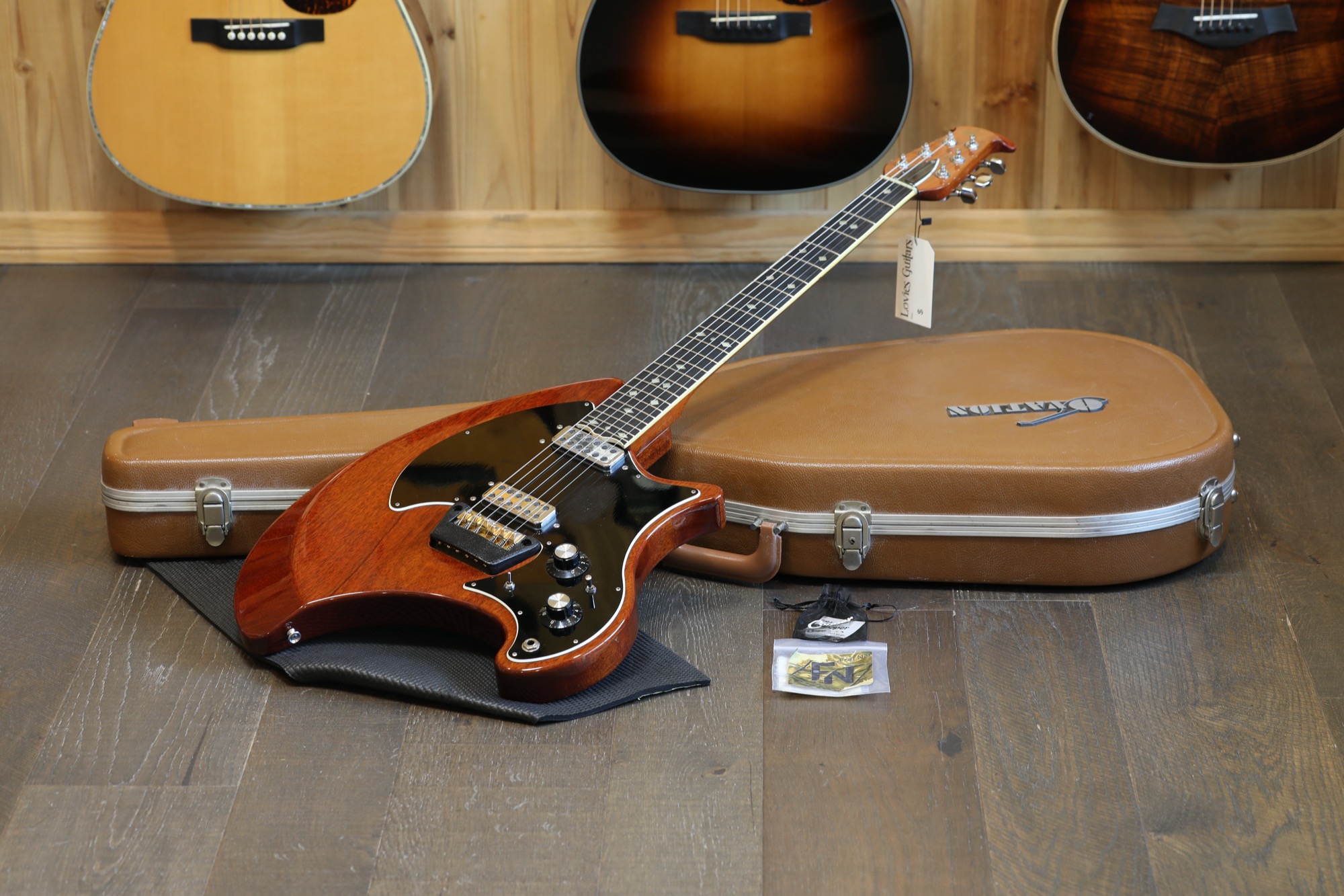 1973 Ovation Breadwinner Deacon Electric Guitar Mahogany + OHSC