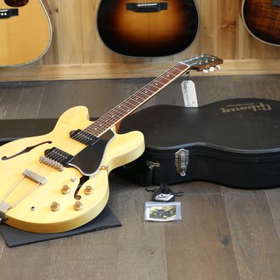 Minty! 2010's Gibson Custom Shop '59 Historic ES-330 Semi-Hollow Electric Guitar Natural + COA OHSC