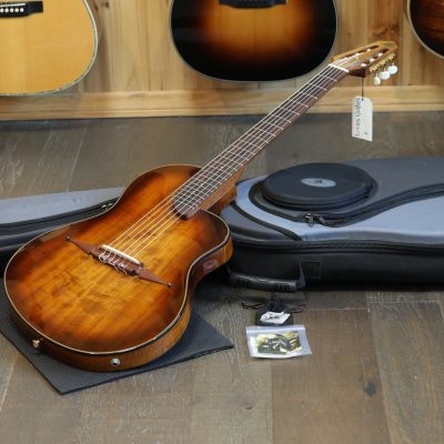 Minty! Rick Turner Renaissance RS-6 Nylon Electric Guitar Flamed Koa + GB