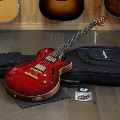 Carvin SH-550 Semi-Hollow Electric Guitar Redburst Flame + GB