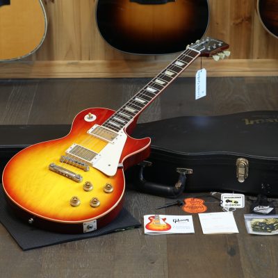 2005 Gibson Custom Shop Les Paul '58 Reissue Electric Guitar Cherry Sunburst + COA OHSC