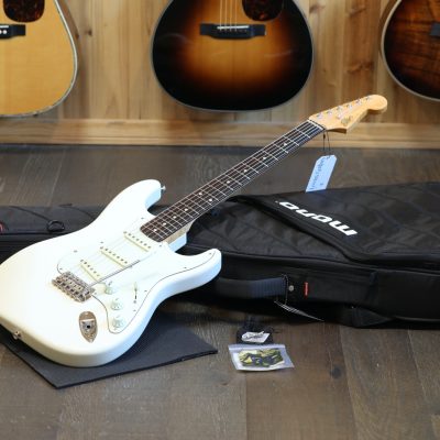 Rutters S-Type w/ Brazillian FB Electric Guitar Olympic White + Mono GB