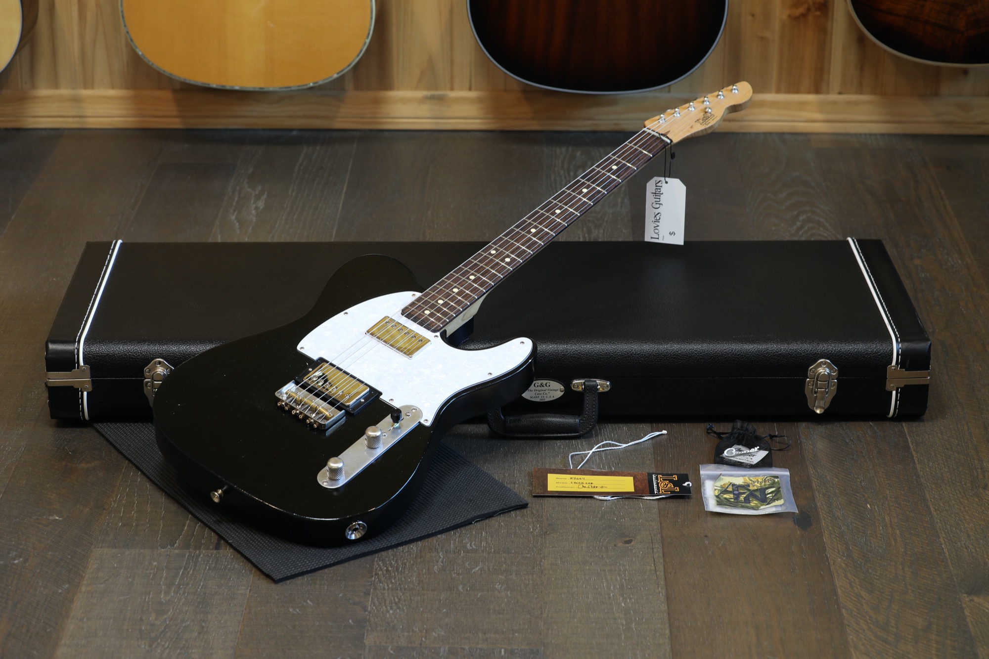 LSL Era Series T-Bone Electric Guitar Black + HSC