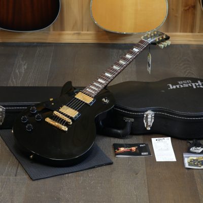 Lefty! 2009 Gibson Les Paul Studio Electric Guitar Black Ebony + OHSC