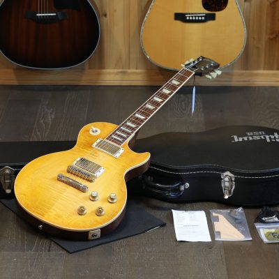 2005 Gibson Les Paul Standard w/ 60's Neck Electric Guitar Figured Lemon + OHSC