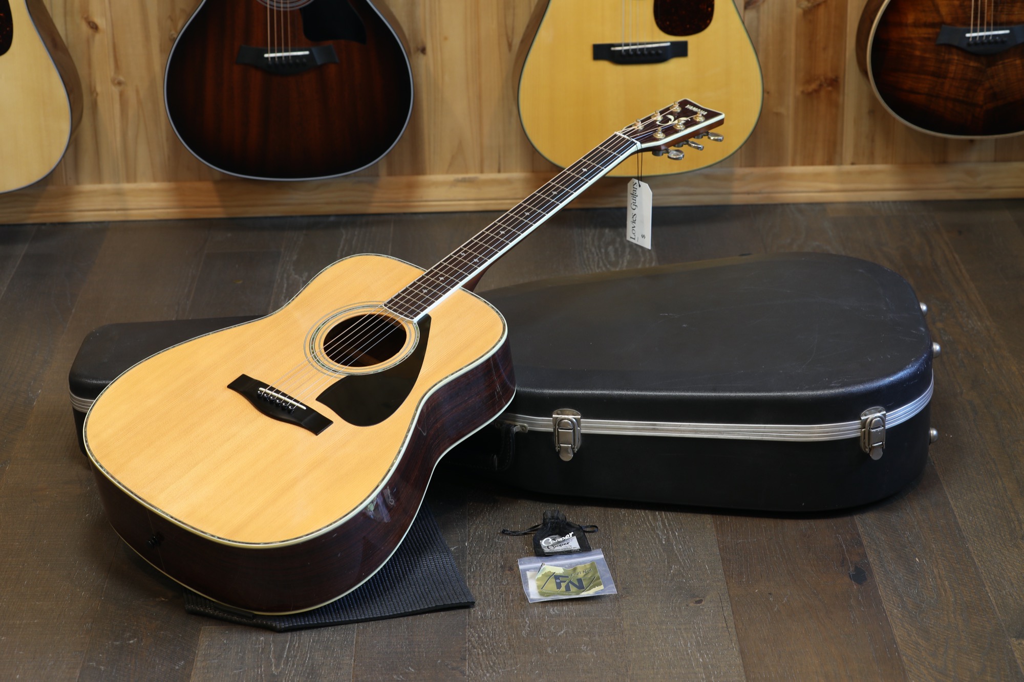 1978 Yamaha FG 470S Solid Top Acoustic Guitar Natural + HSC