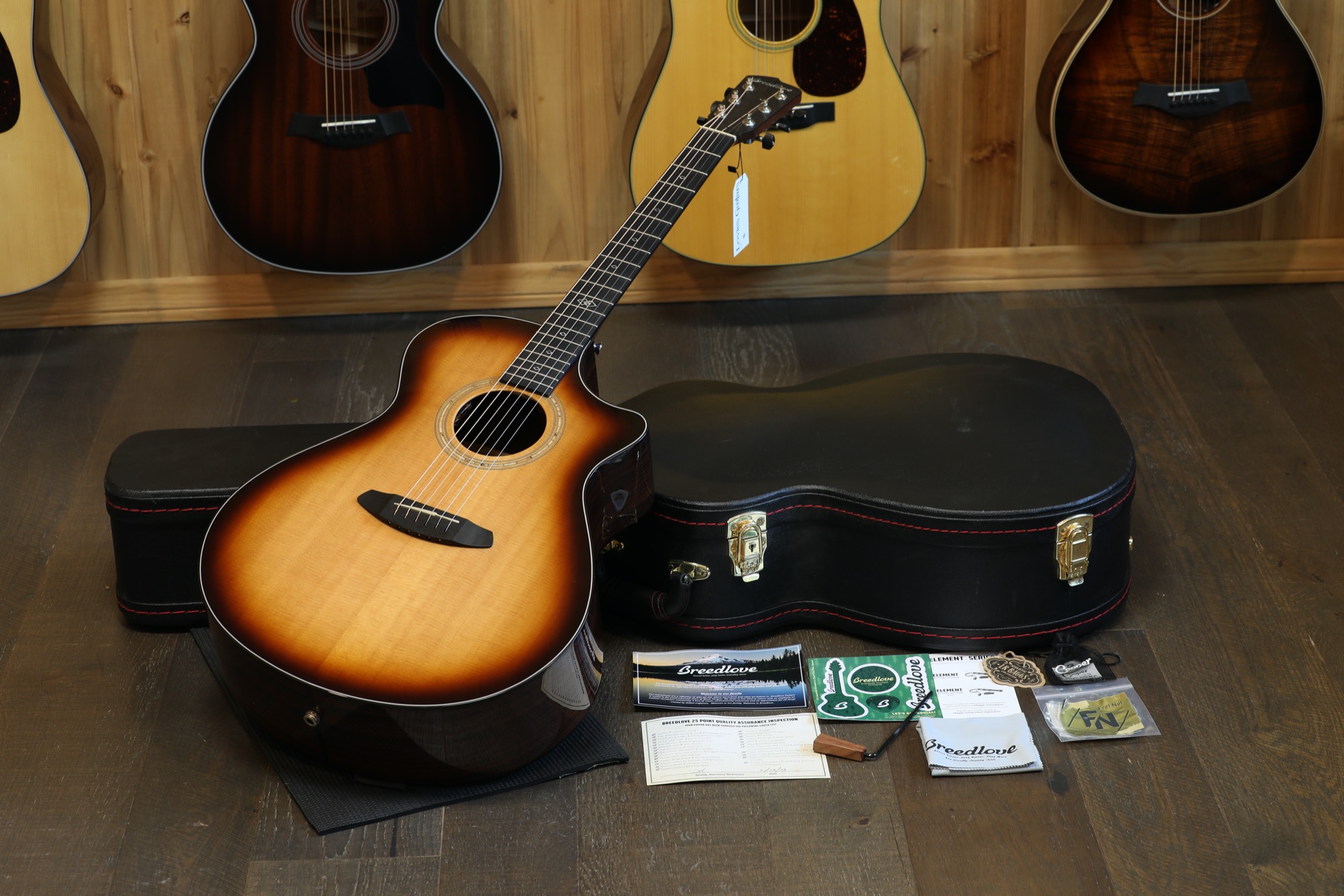 Minty! 2023 Breedlove Premier Concerto LE Acoustic Guitar Amber Burst + OHSC