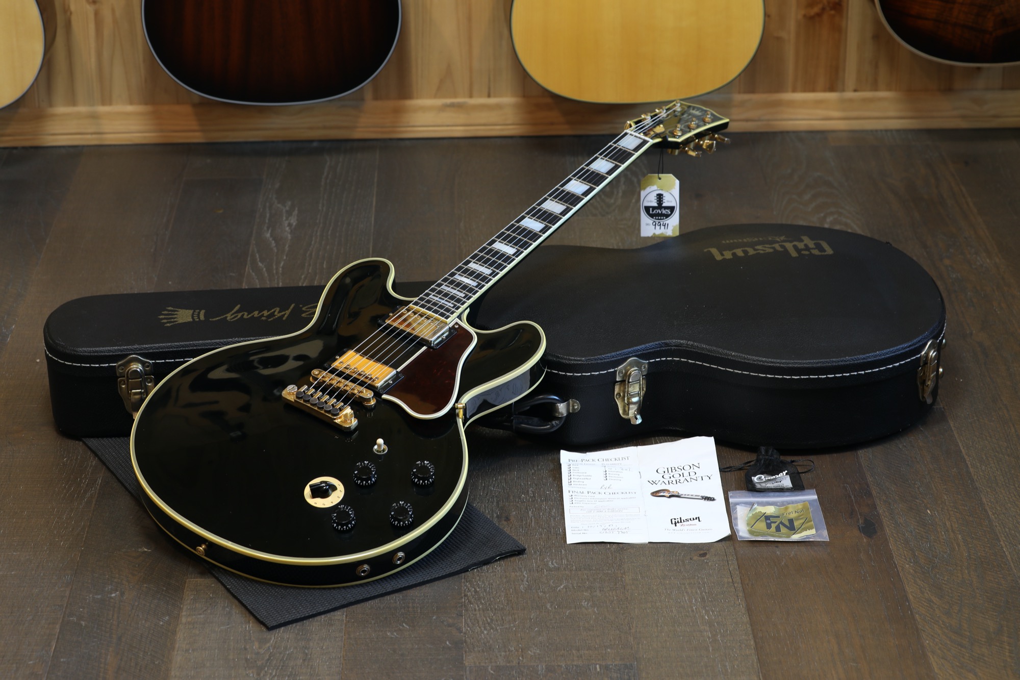 2007 Gibson Custom BB King Lucille w/ Rare Crown Inlay Electric Guitar Black Ebony + OHSC